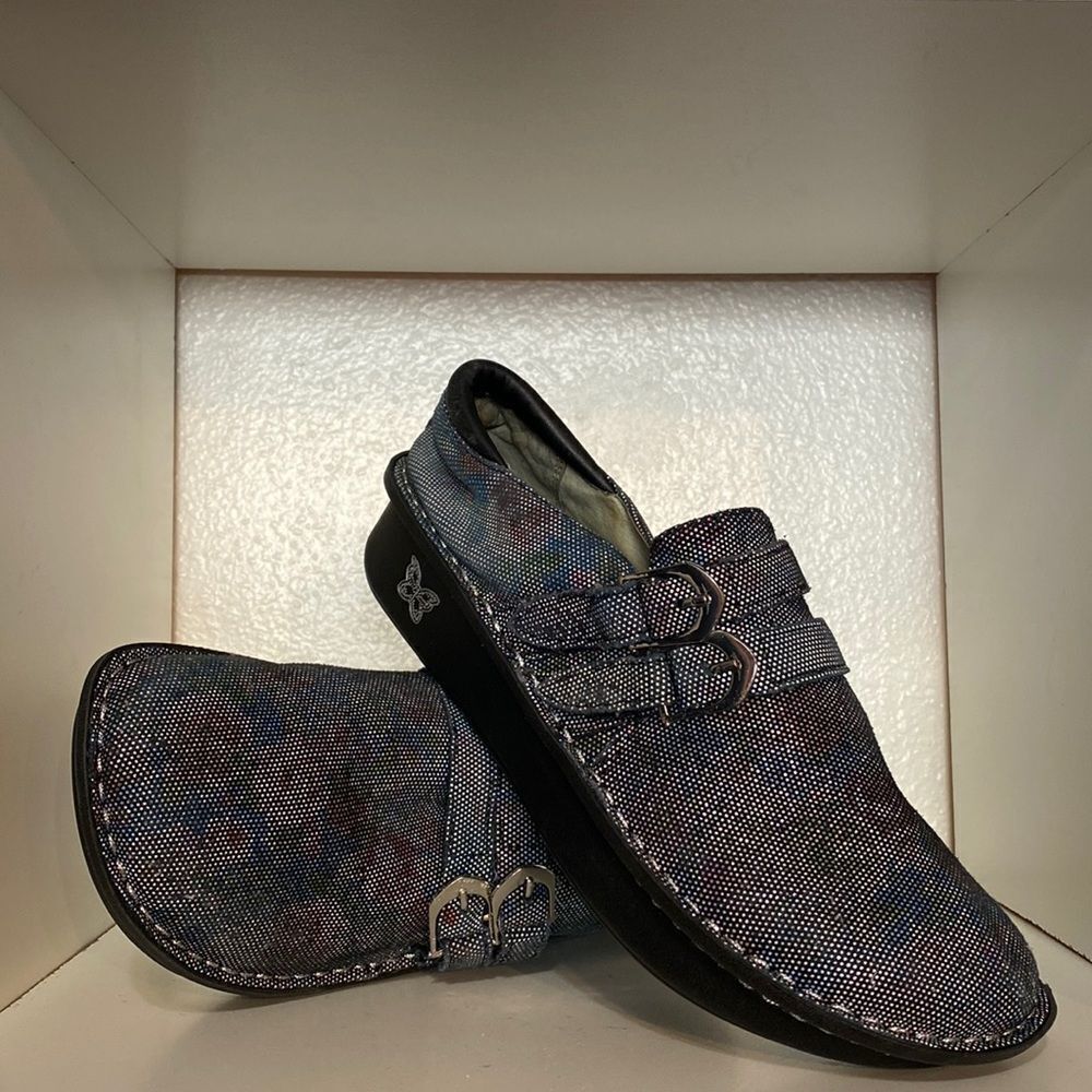 Alegria  Multicolor Leather Comfort Loafers Y2K Grunge Boho